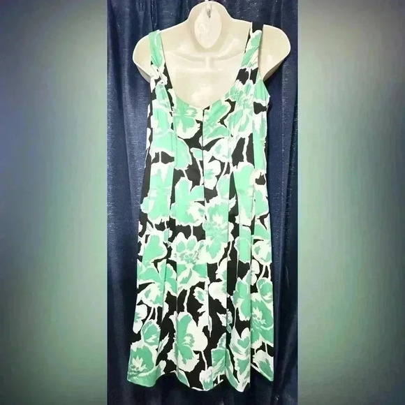 Nine West Women’s Black & Green Floral  Dress - Picture 3 of 16